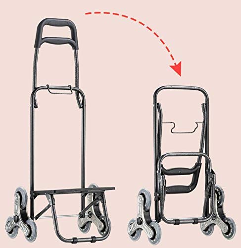 ATAAY Lightweight Foldaway Shopping Trolley, Waterproof Folding Shopping Cart with Wheel Bearings Platform Prevent Sagging Easy Storage (Style 5 70 Pounds Capacity) (Style 5 70 Pounds Capacity)