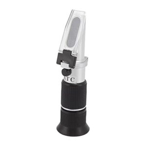 Oumefar High Accuracy Refractometer 0‑32 Brix 0‑140 Fruit Wine 0‑27 Baume Scale Display Concentration Meter Adjustable Eyepiece