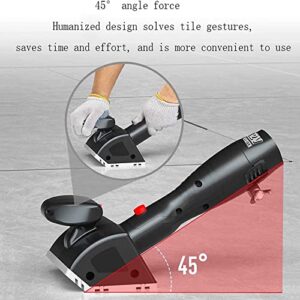 UZIAH Tile Tiling Machine, Hand-Held Tile Tiler Tile Vibrator Suitable for 11.8"-78" Tiles, Maximum Adsorption of 100Kg,2 Lithium Batteries