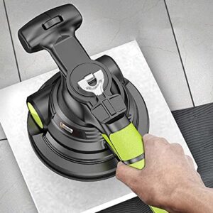 UZIAH Tile Tiling Machine Tile Vibrator, Electric Tile Leveling Machine, Hand-Held Tiling Tool for Installation on Floor, Wall, Bathroom,2 Lithium Batteries