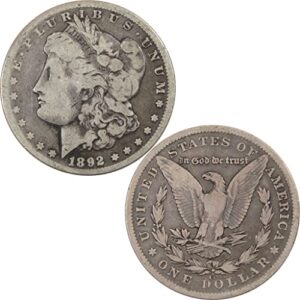1892 cc morgan dollar vg very good 90% silver $1 coin sku:i5115
