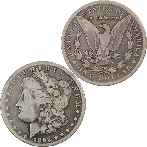 1892 CC Morgan Dollar VG Very Good 90% Silver $1 Coin SKU:I5115