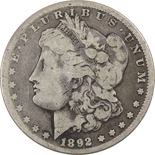 1892 CC Morgan Dollar VG Very Good 90% Silver $1 Coin SKU:I5115