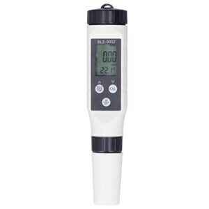 topincn water quality tester, abs chemicals & water testing products test strips h2 meter hydrogen tester ±0.5℃ accuracy high sensitivity probe lcd backlit with atc for aquariums