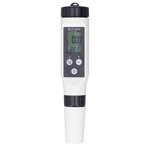 TOPINCN Water Quality Tester, ABS Chemicals & Water Testing Products Test Strips H2 Meter Hydrogen Tester ±0.5℃ Accuracy High Sensitivity Probe LCD Backlit with ATC for Aquariums