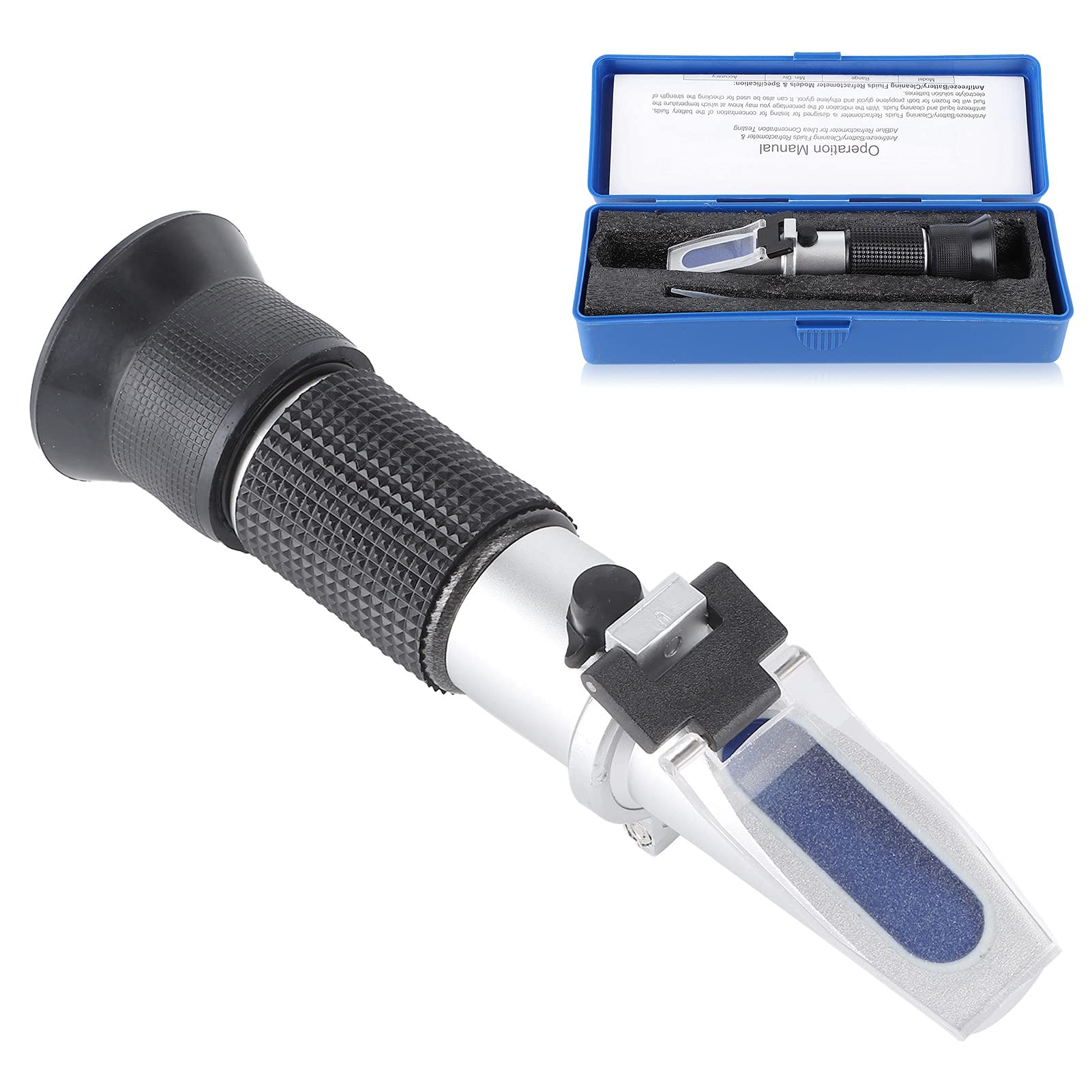 Test Refractometer, Automotive Antifreeze Refractometers Aluminium Alloy Freezing Point Temperature Tester Device