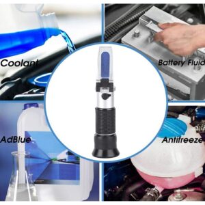 Test Refractometer, Automotive Antifreeze Refractometers Aluminium Alloy Freezing Point Temperature Tester Device