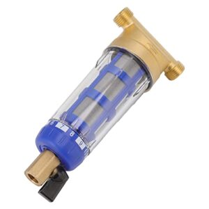 cyclonic sedimentation water filter, water filter g1/2in robust pure copper for washer