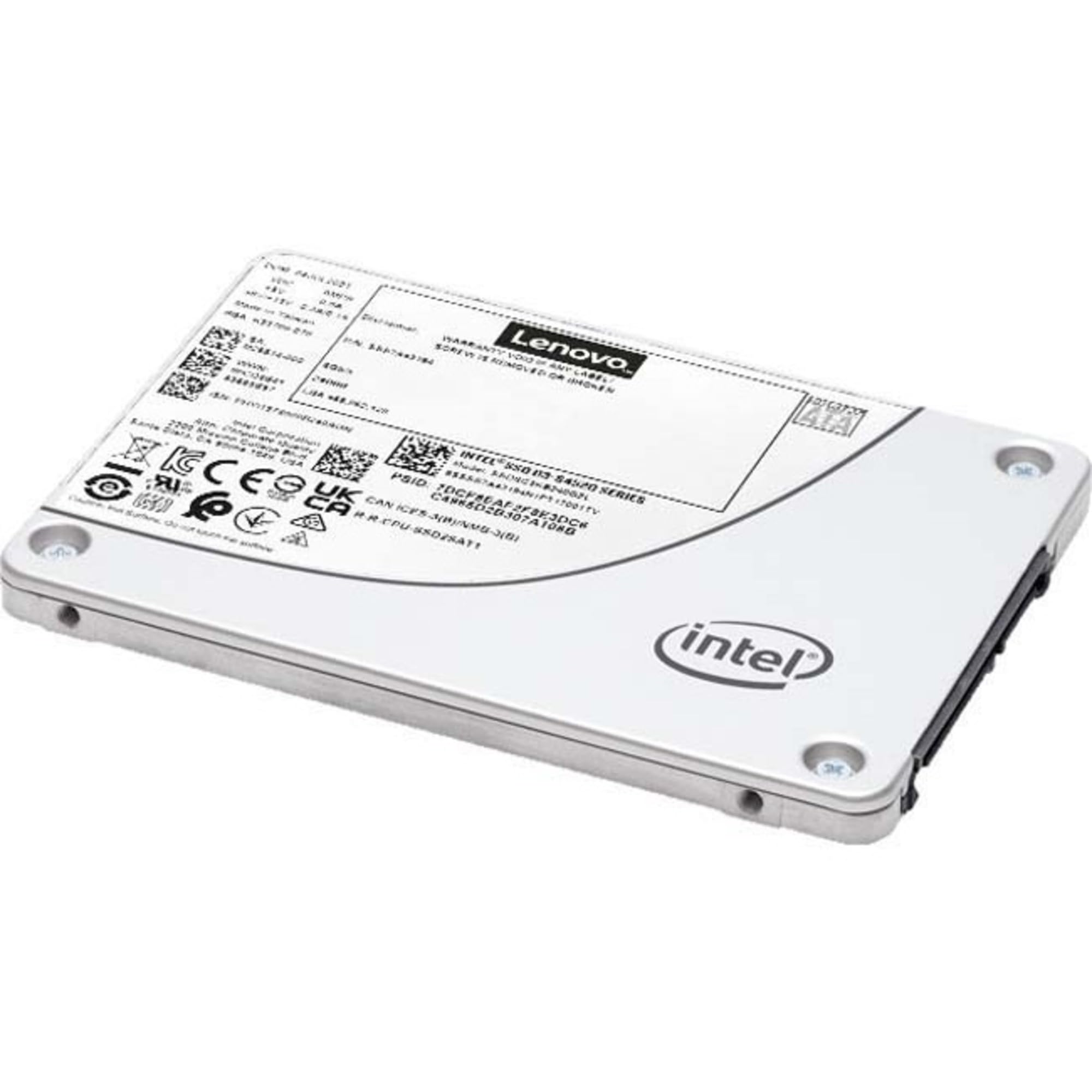 Lenovo - 4XB7A77461 - Lenovo S4520 960 GB Rugged Solid State Drive - 2.5 Internal - SATA (SATA/600) - Read Intensive - Server Device Supported - 3 DWPD - 5427.20 TB TBW - 550 MB/s Maximum Read