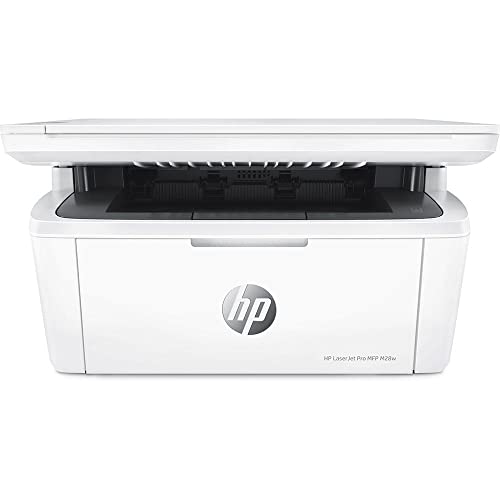 HP Laserjet Pro M28w All-in-One Wireless Monochrome Laser Printer for Home Office - Print Scan Copy - 19 ppm, 600 x 600 dpi, 8.5" x 11.69", WiFi, Hi-Speed USB, Ethernet