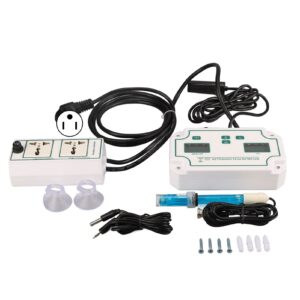 GUPE Water Quality Tester, App Connectable Multilingual 3 in 1 Digital Meter PH Temp EC (US Plug 110V)