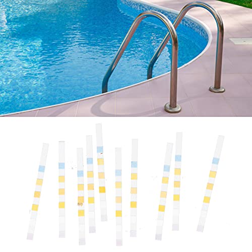 Vomeko 50Pcs Water Test Strip 6‑in‑1 PH Value Hardness Test Strip Pool Test Strip for Aquarium Pond, Quick and Accurate Water Quality Measurement.