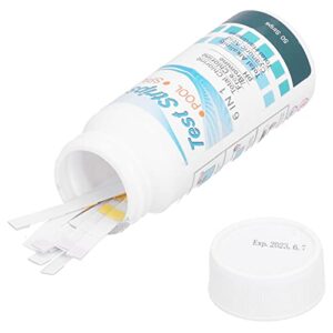 Vomeko 50Pcs Water Test Strip 6‑in‑1 PH Value Hardness Test Strip Pool Test Strip for Aquarium Pond, Quick and Accurate Water Quality Measurement.