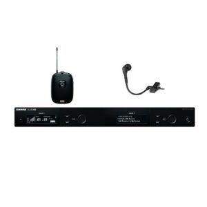 shure slxd14d/wb98hc beta 98h/c clip-on instrument wireless microphone system, h55 514-558 mhz