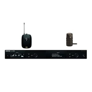 shure slxd14d/wl185 microflex cardioid lavalier wireless microphone system, g58 470-514 mhz