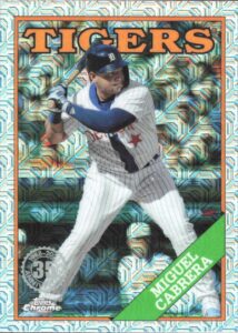 2023 topps series one silver packs mojo refractor #t88c-71 miguel cabrera nm-mt detroit tigers baseball trading card mlb
