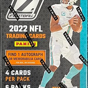 2022 Panini Zenith Football Trading Cards Blaster Box (6 packs/4 cards per pack)