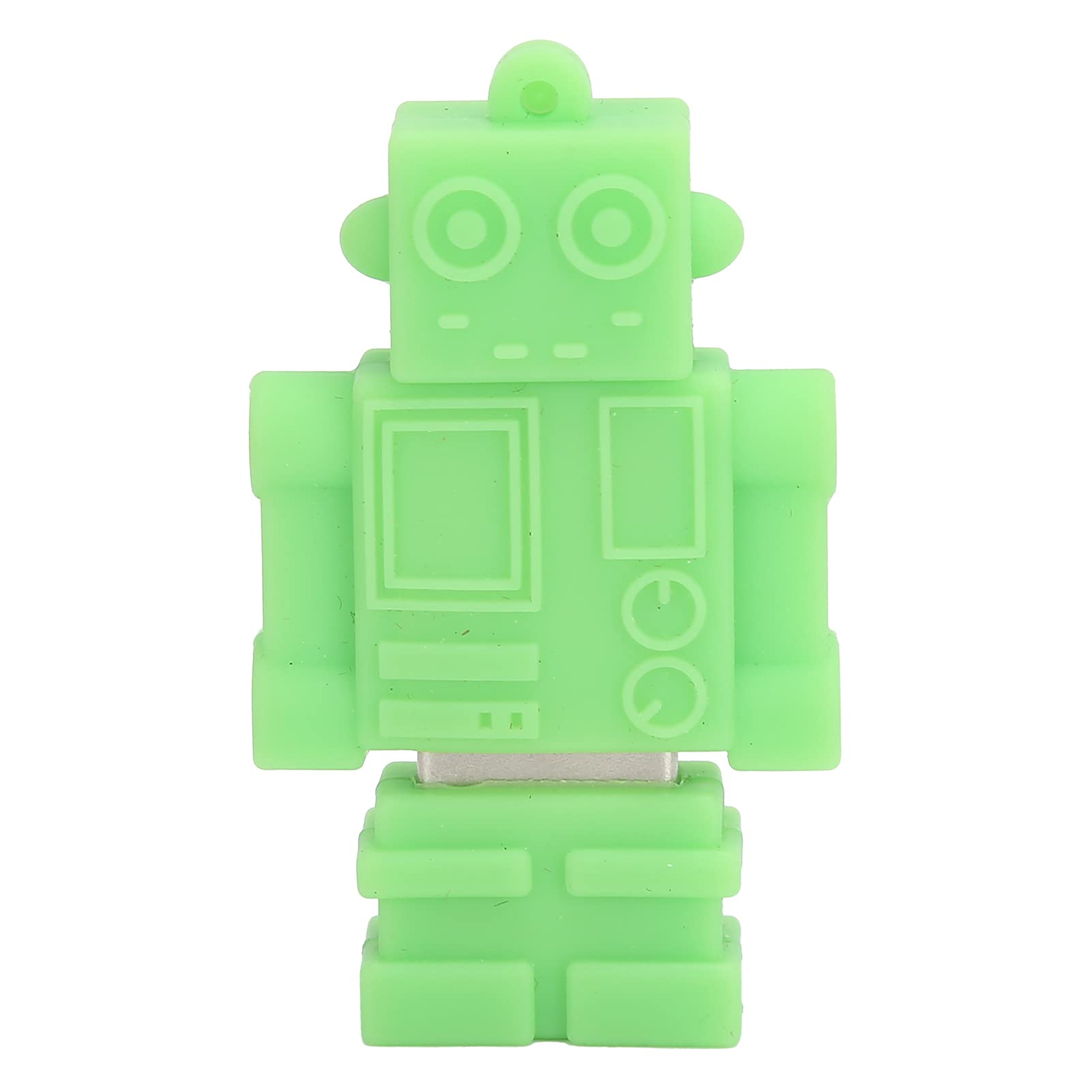 GOWENIC Novelty USB Flash Drive Cute Cartoon Green Robot USB Disk Portable Thumb Drive Memory Stick for Data Storage Transmission Sharing, Great Friends or Family (128GB)
