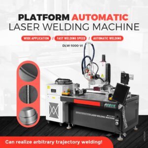 ZAC Platform 1500W Automatic Fiber Laser Welding Machine 220V Manipulator Laser Platform Welder for Metal Stainless Steel Three-axis Automatic Welding External Chiller (DLW-1500-VI)