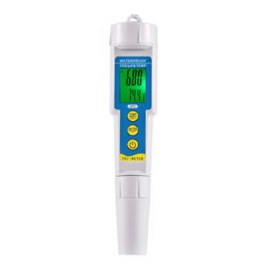 buzhi ph & / temp meter, mini professional 3 in 1 water quality tester multi-parameter water quality monitor ph & meter acidometer water quality analysis device