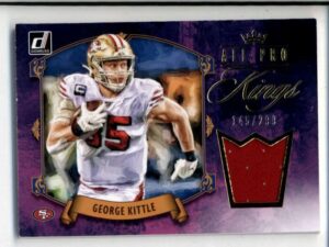 george kittle 2020 donruss all-pro kings used jersey relic #145/299 bc7149