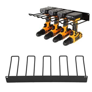 Drill Holder Wall Mount, Electric Drill Storage Rack Metal Garage Parts Tool Holder, Cordless Drill Storage, Power Tool Organizer