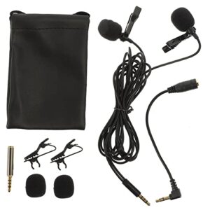 supvox 1set lavalier mini microphone vlad and niki live streaming portable wired mic lapel clip-on microphone video microphone lapel mic grav noise canceling microphone miniature aps