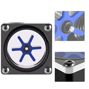 Flow Meter Indicator,POM Acrylic 6 Impeller 3 Ways Portable Durable Flow Meter,for PC Water Cooling System G1/4 Thread