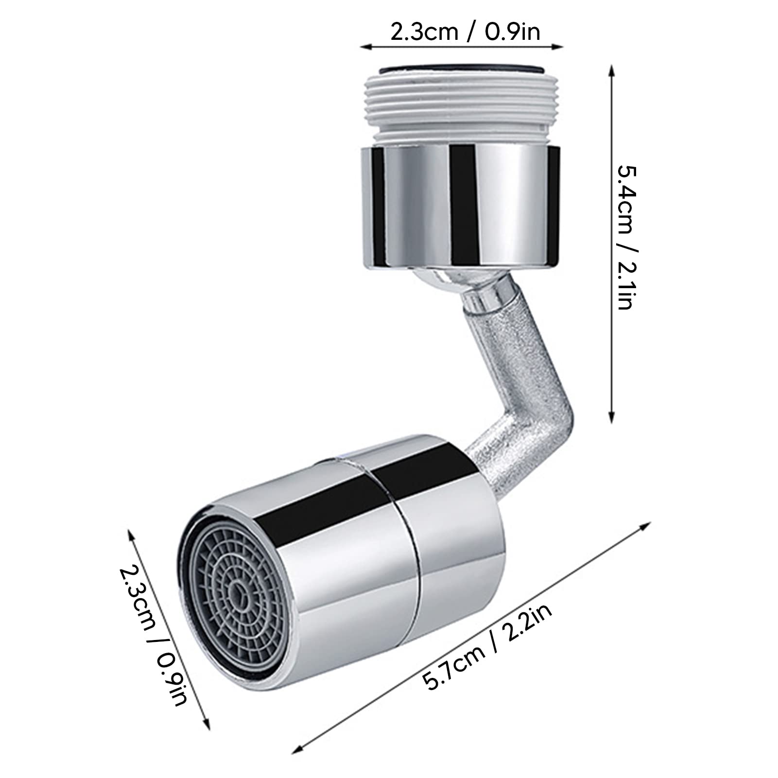 360 Degree Swivel Faucet Extender, Faucet Extender for Bathroom Sink, Splash Proof Large Angle Rotating Faucet Extender, Soft Water Discharge for Home Bathroom, Kitchen, Restaurant
