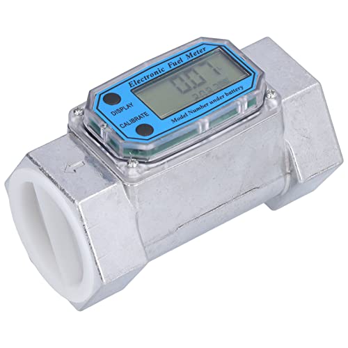 Ozgkee Turbine Flow Meter Electronic Digital Fuel Liquid Water Gas Oil Flowmeter 2in 2.3V to 3.3V