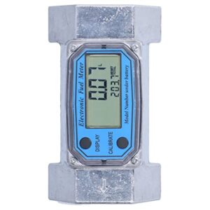 Ozgkee Turbine Flow Meter Electronic Digital Fuel Liquid Water Gas Oil Flowmeter 2in 2.3V to 3.3V