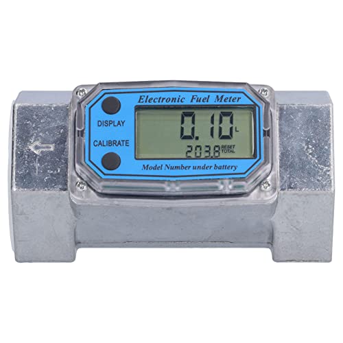 Ozgkee Turbine Flow Meter Electronic Digital Fuel Liquid Water Gas Oil Flowmeter 2in 2.3V to 3.3V