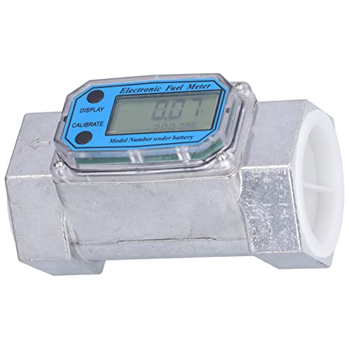 Ozgkee Turbine Flow Meter Electronic Digital Fuel Liquid Water Gas Oil Flowmeter 2in 2.3V to 3.3V