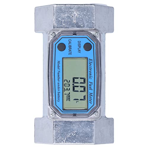 Ozgkee Turbine Flow Meter Electronic Digital Fuel Liquid Water Gas Oil Flowmeter 2in 2.3V to 3.3V