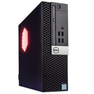 RGB Desktop Computer | 7th Gen Intel i5 (3.2) | 8GB DDR4 RAM | 500GB SSD Solid State | Windows 10 Professional | 22in LCD Monitor | Perfect Family Computer (Renewed)