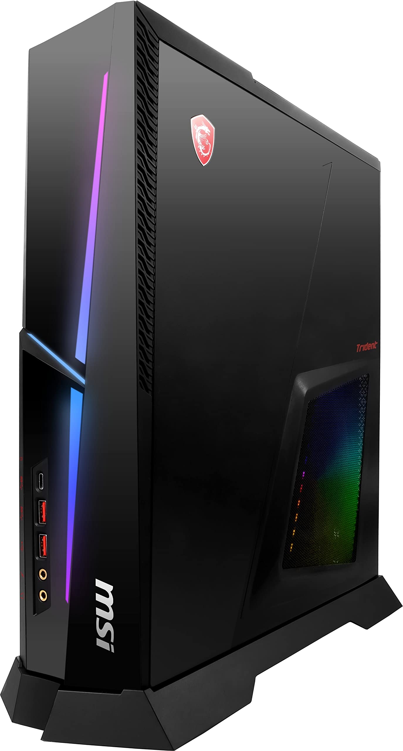 2023 MSI MPG Trident AS 13TH-451US (i5-13400F, 64GB RAM, 2X 512GB NVMe SSD + 2TB HDD, RTX 3050 8GB, Windows 11) Gaming Desktop PC