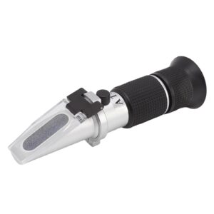 Brix Meter Refractometer, Efficient Portable 0‑80% Easy To Use Sugar Content Hydrometer Accurate Adjustable Lens for Industry for Fruit