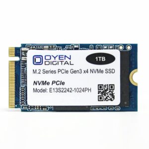 Oyen Digital 1TB M.2 2242 NVMe PCIe 3D TLC SSD Solid State Drive