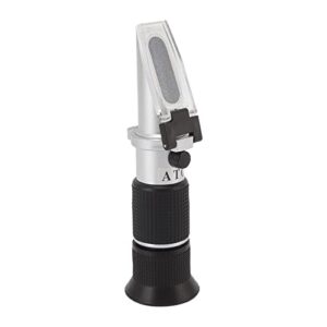 demeras 3 in 1 refractometer, adjustable eyepiece calibration screw high accuracy plastic aluminum brix refractometer cover plate for chemistry