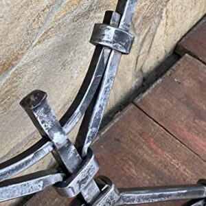 A set of 2 table legs, hand forged table legs