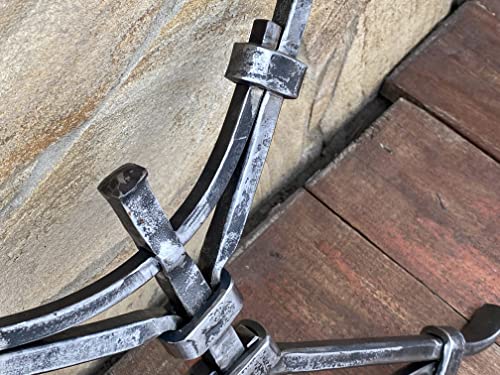 A set of 2 table legs, hand forged table legs