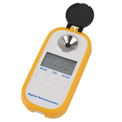 0‑80% Brix Meter Refractometer, Widely Used ABS Sugar Refractometer Portable Quick Testing Dustproof Prism Column for Spirit