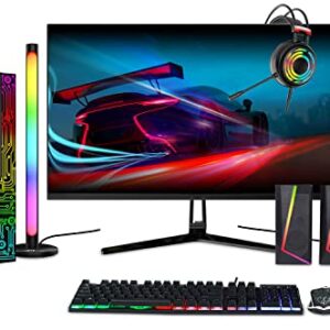 Dell OptiPlex RGB Desktop Computer PC, Intel Core i7 up to 3.8GHz, GeForce GT 1030 2G, 16G RAM, 512G SSD, 24 inch Gaming Monitor, RGB Keyboard Mouse, RGB Speakers, RGB Headset, WiFi, W10P64 (Renewed)