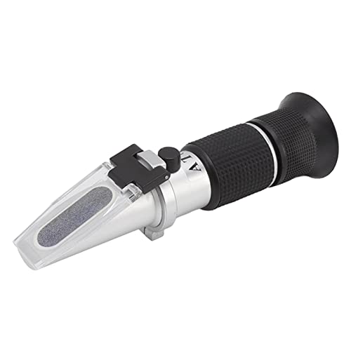 Brix Tester Refractometer, Efficient 0‑80% Clear Fruit Sugar Content Measuring Tool Adjustable Lens for Sugary Drink for Home