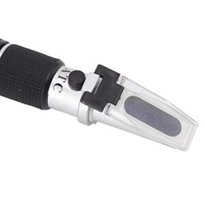 Brix Refractometer, Plastic Aluminum 3 in 1 Refractometer Clear Display Cover Plate Adjustable Eyepiece High Accuracy for Chemistry
