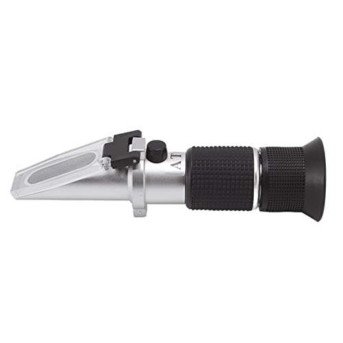 Brix Refractometer, Plastic Aluminum 3 in 1 Refractometer Clear Display Cover Plate Adjustable Eyepiece High Accuracy for Chemistry