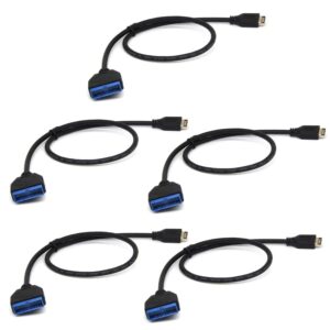 jmt usb 3.1 adapter cable type-e male to idc 20p male usb 3.0 20pin extension cable for computer motherboard 30cm (5pcs)