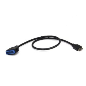 JMT USB 3.1 Adapter Cable Type-E Male to IDC 20P Male USB 3.0 20Pin Extension Cable for Computer Motherboard 30cm (5pcs)
