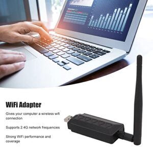 Septpenta AR9271 USB WiFi Adapter, WiFi Dual Band Network Adapter with 2.4Ghz / 150Mbps Transmission, Wear Resistant and Durable Supports for Win Xp for Win7/Win8/Win10 for Linux