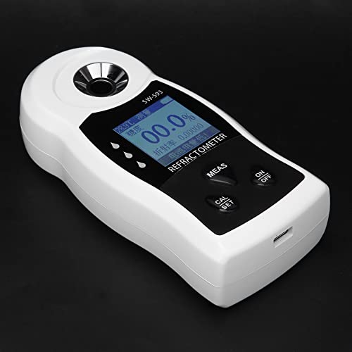 Saccharimeter, Accuracy Refractormeter Easy to Use Electronic Instruments Sensitive Response Fast Measurement Speed for Food for Fruit Sugar for Farmer